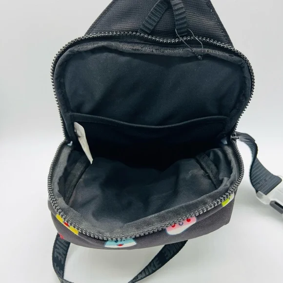 Nike Kids Black Sling Bag with Colorful Emoji Print Like New - Picture 9 of 13
